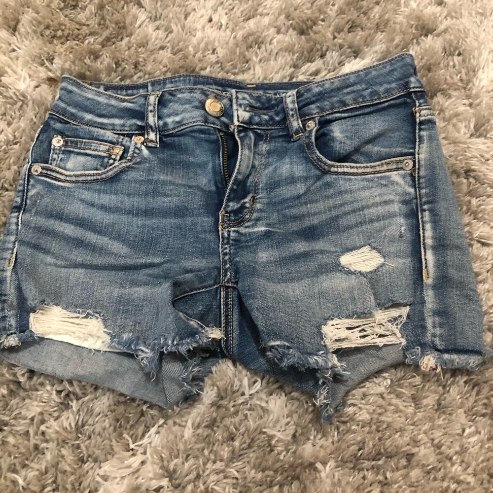 american eagle ae midi shorts size 4